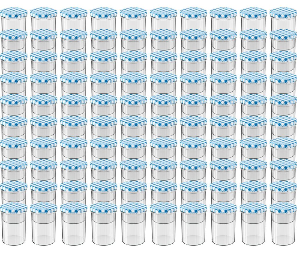 WELLGRO Einmachgläser mit Schraubdeckel - 435 ml, 8,5 x 12 Produktbild 