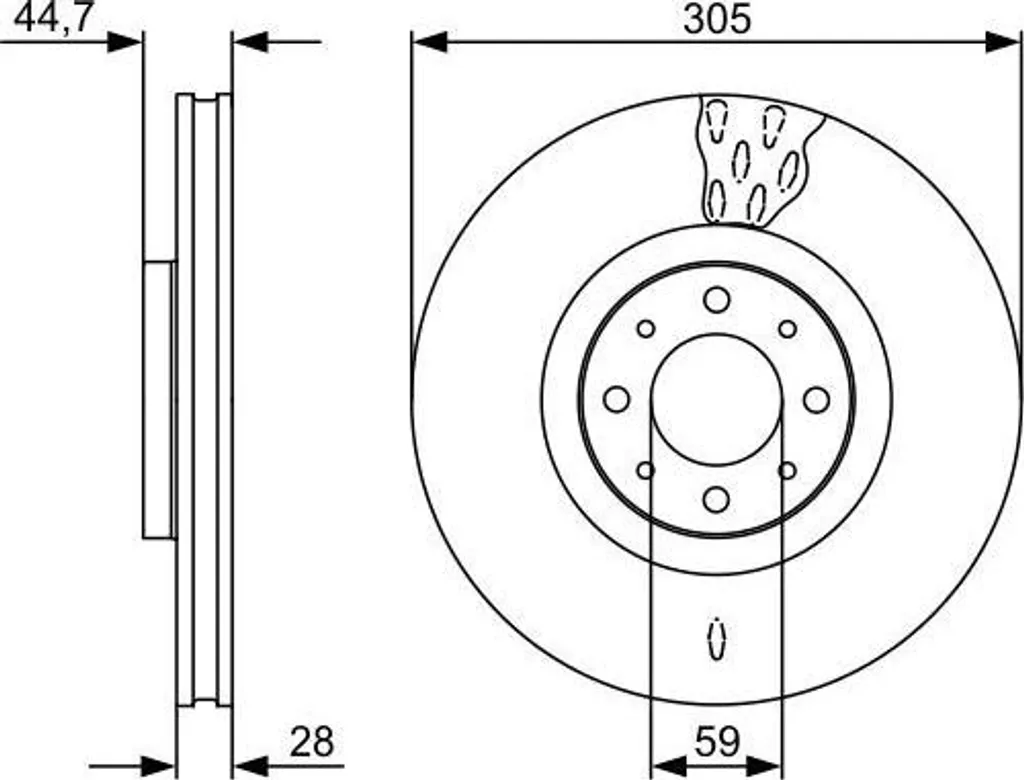 Disque de frein Bosch 0986479530 : fini les vibrations sur votre Delta