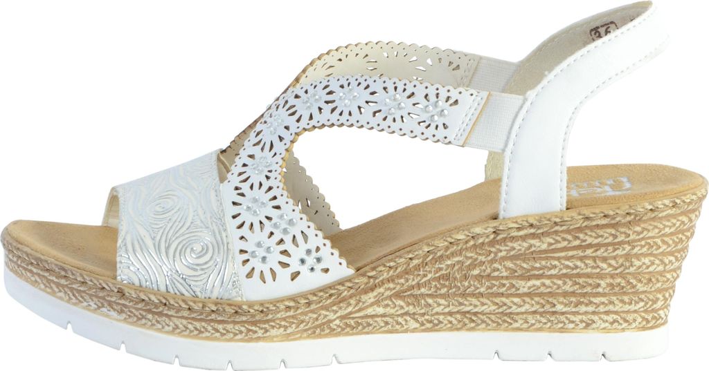 Rieker 61916-31 Schuhe Damen Keil Sandalen Sandaletten , Produktbild 