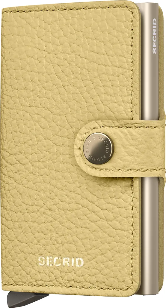 Porte-cartes Secrid WIP MPe-Butter Yellow, taille Talla unica jaune
