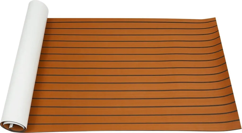 Tapis de pont en mousse EVA 269x89cm camel pour bateau et yacht