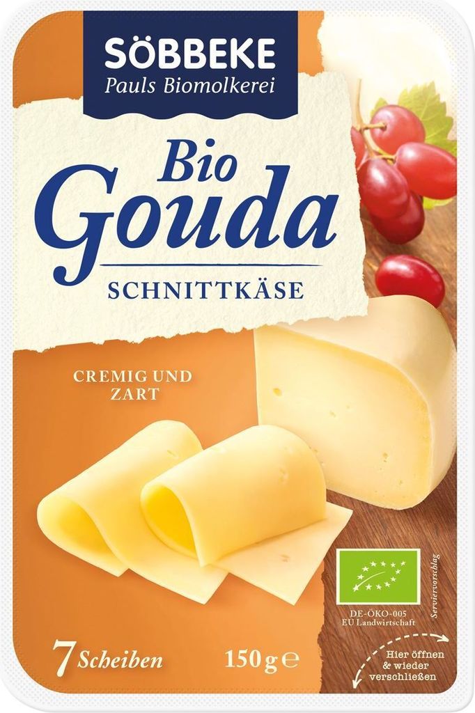 Söbbeke Gouda in Scheiben - Bio - 150g