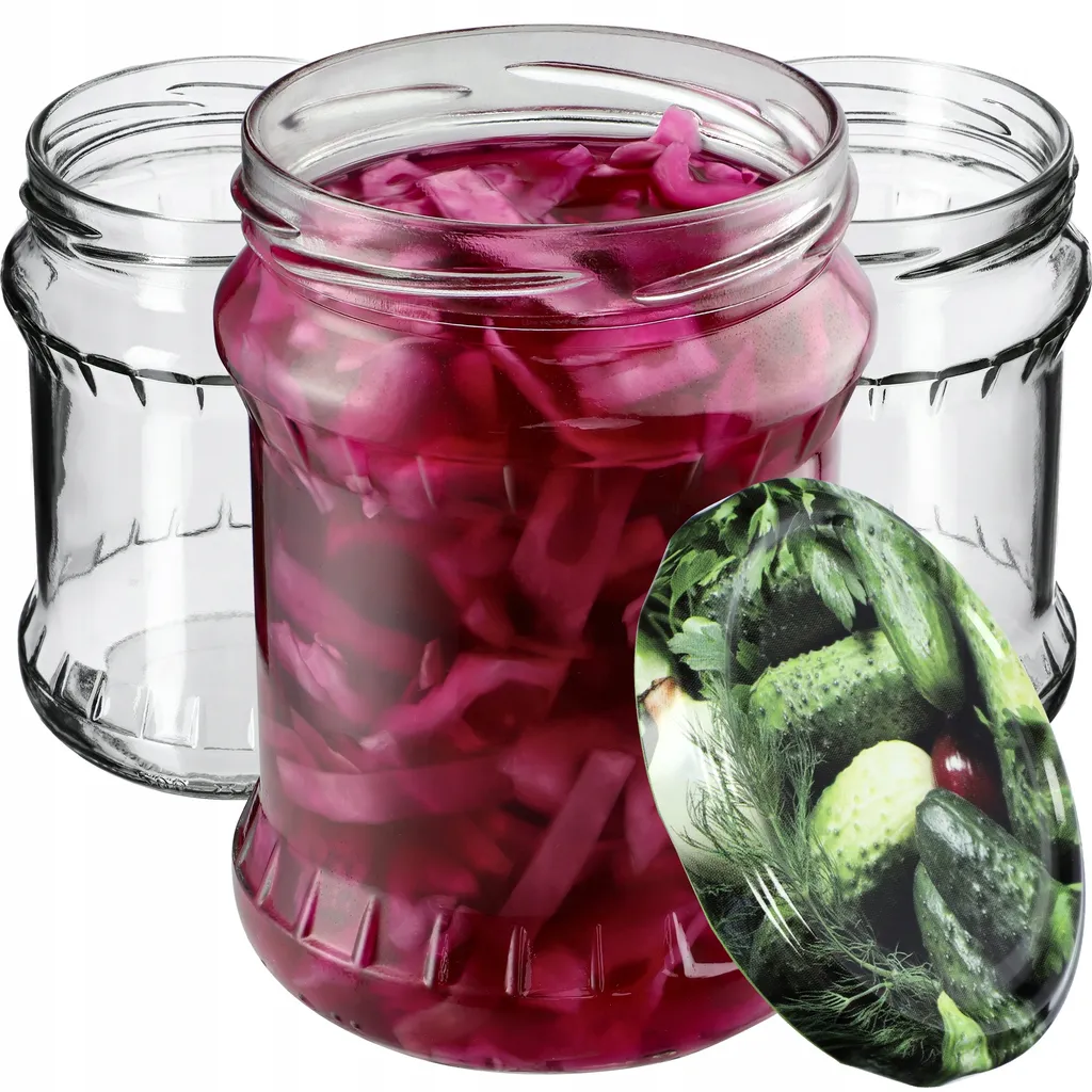 24 Barattoli KADAX Kisko 500ml per Conserve e Marmellate in Vetro