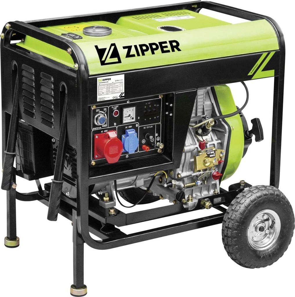 Zipper ZI-STE6700DH, 5700 W, 230 V, 12,5 l, Diesel, Produktbild 