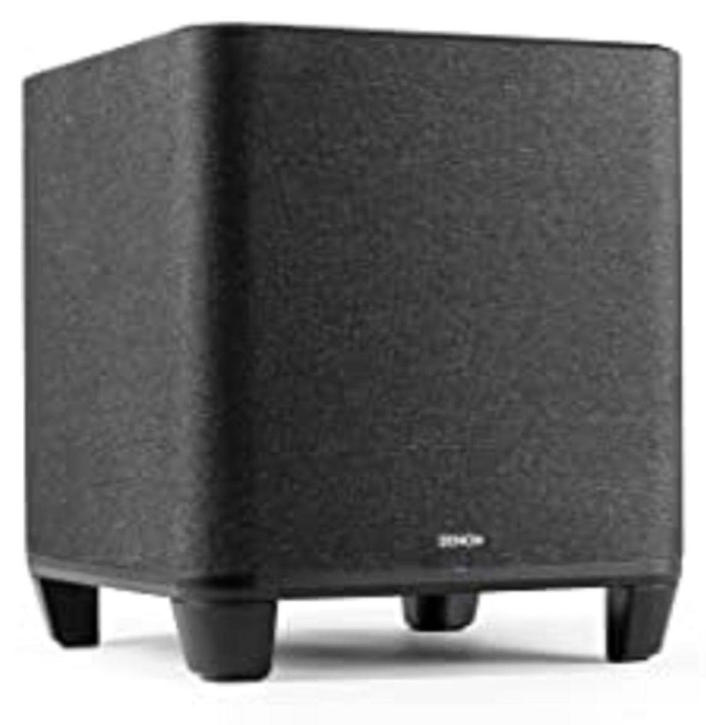 Denon Home Wireless-Subwoofer, HEOS Built-in, 8 Zoll Bass Box für Heimkino und Musik, Schwarz