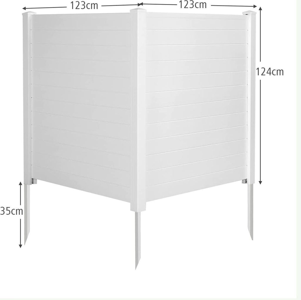 COSTWAY 2er Set Zaun, Steckzaun Gartenzaun, Produktbild 6