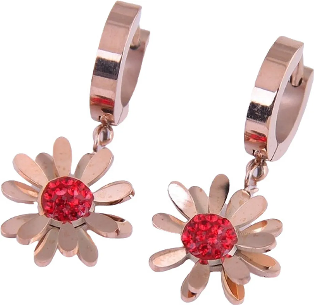Emozione in Oro Rosa: Orecchini Brooke Rosso e Unico KP20678