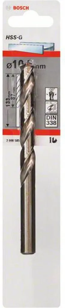 Punta Metallo HSS-G 10,5 mm DIN 338 | Foratura Acciaio Precisione