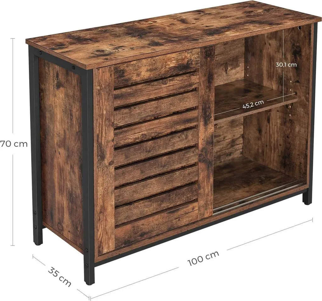 Buffet de rangement gain de place pour optimiser l'espace du salon