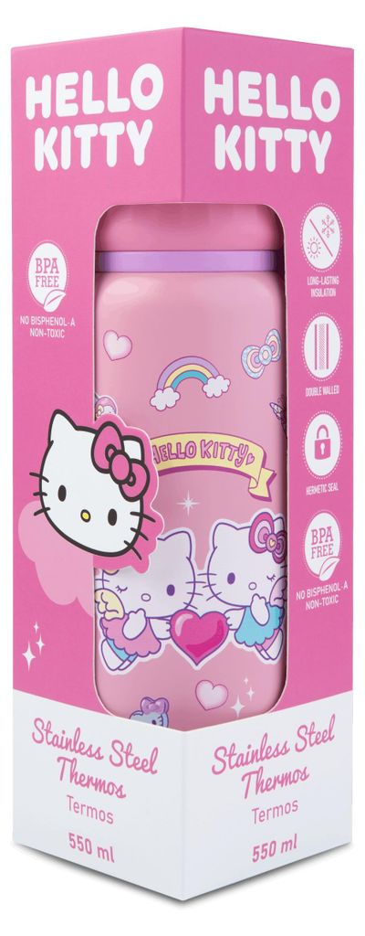 Borraccia termica in metallo da 550 ml Hello Kitty Light Immagine del prodotto 