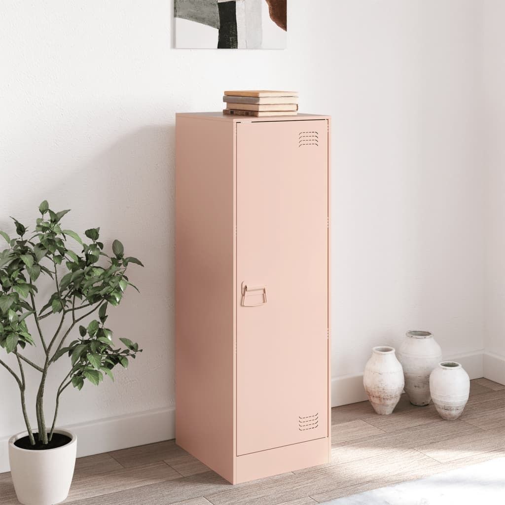 Möbel Sideboard - praktischem Design - Wohnzimmerschrank - Kommde für Flur - Rosa 34,5x39x107 cm Stahl Top3062710