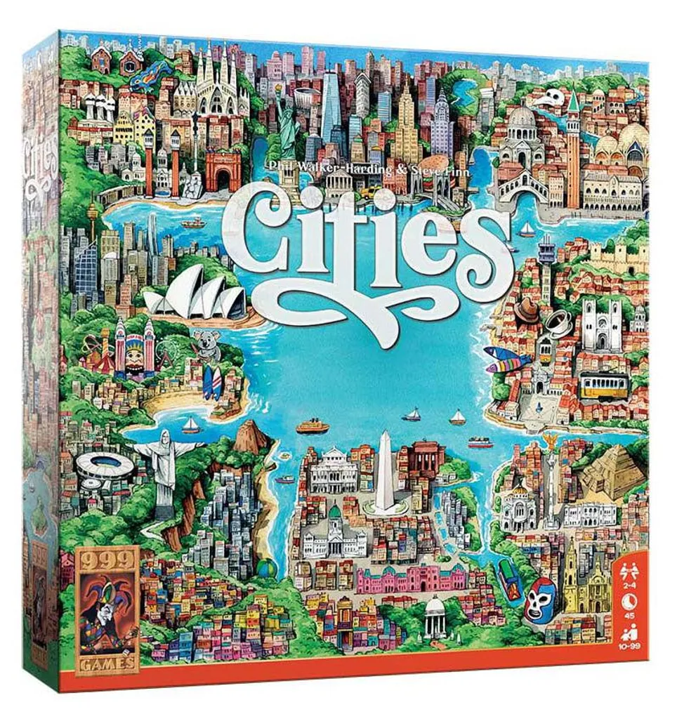Jeu de société de stratégie Les Villes par 999 Games pour 2 à 4 joueurs