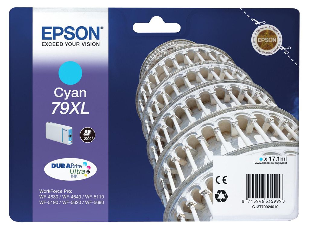Epson DURABrite Ultra Ink 79 XL Tintenpatrone cyan        T Produktbild 