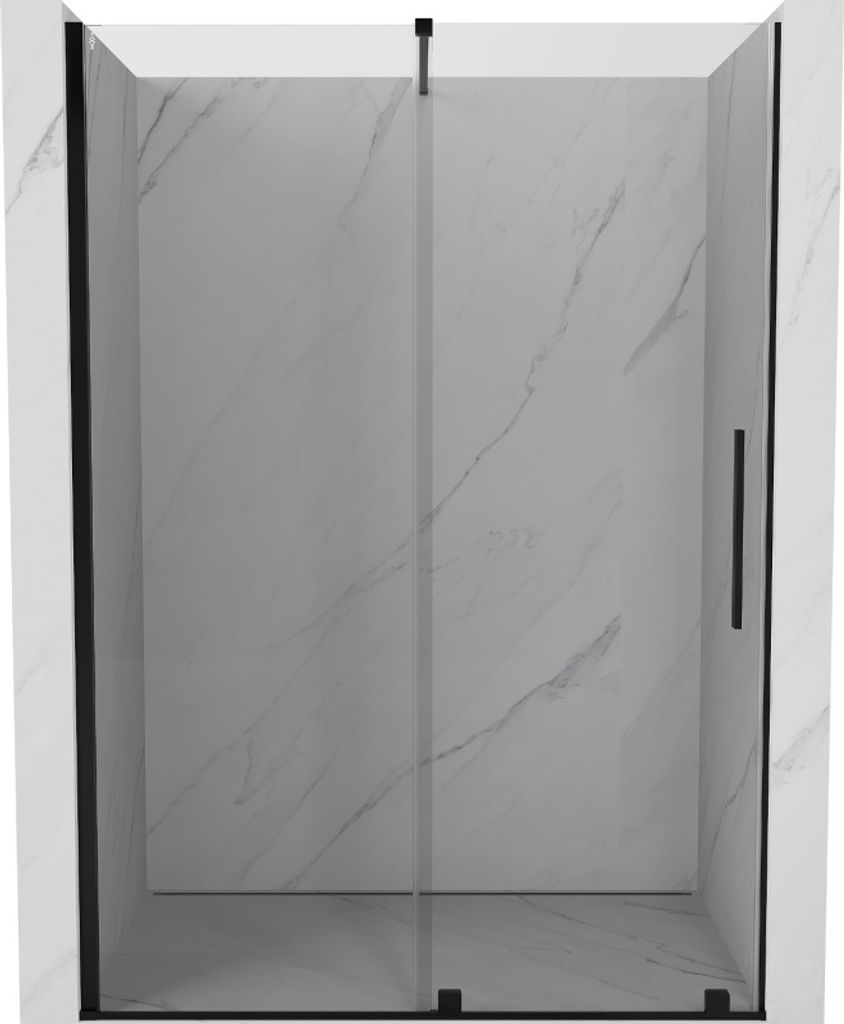 Mexen Velar ausziehbare Duschtür 130 cm, transparent, Produktbild 