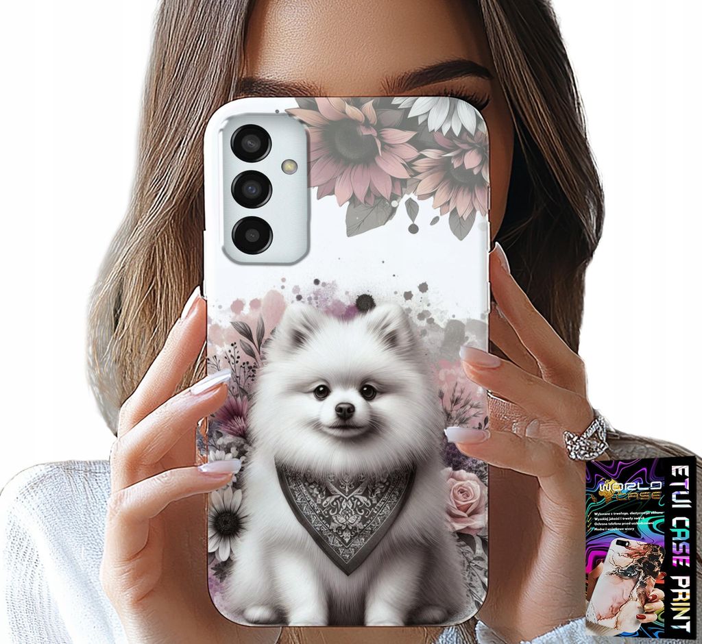 Etui Für Samsung Galaxy M23 - Pomeranian, Zwergspitz, Hunderassen