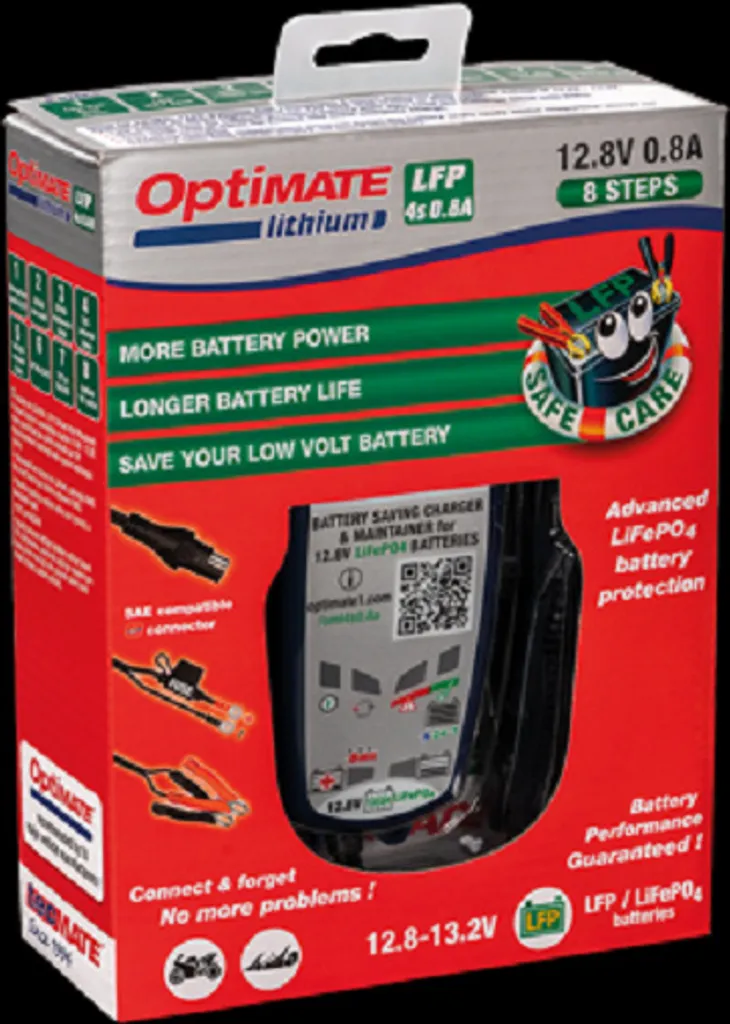 Chargeur OptiMATE Lithium 4S 12.8V avec programme de récupération