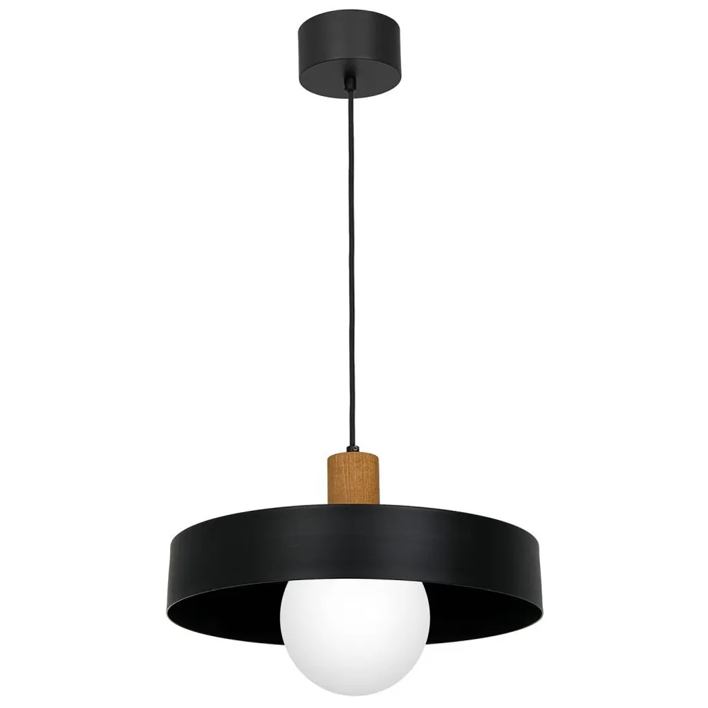 Suspension Design en Bois Ø40cm pour Table à Manger et Salon Moderne
