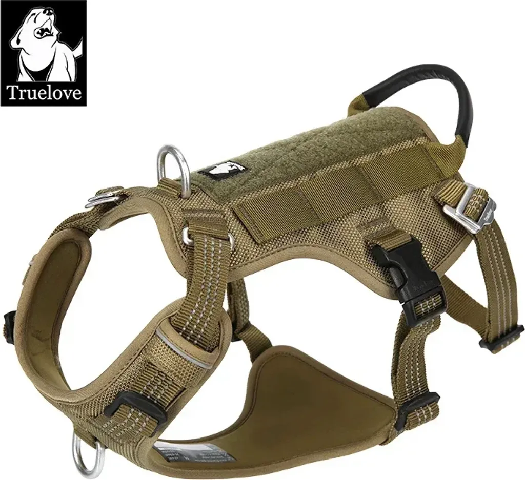 Imbracatura Ha Cane XL Verde Militare: Sicurezza e Comfort Imbottito