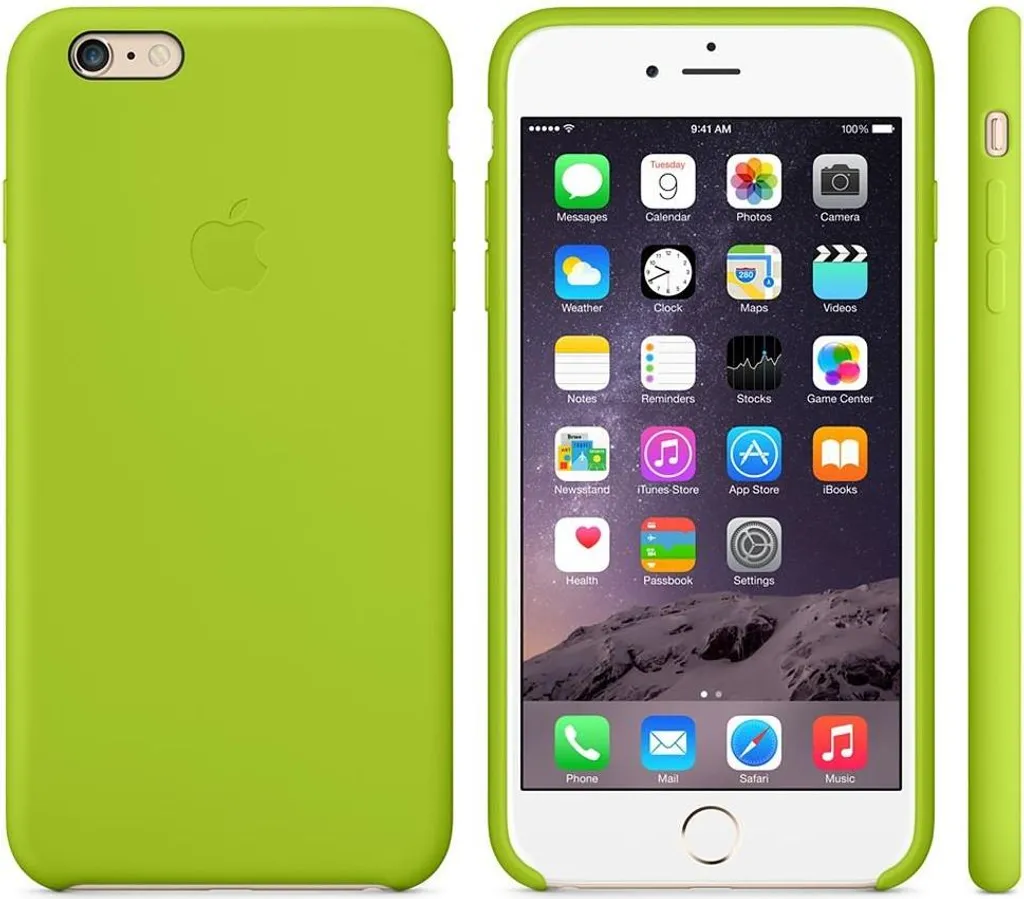 Protection silicone pour iPhone 6 Plus Apple verte officielle