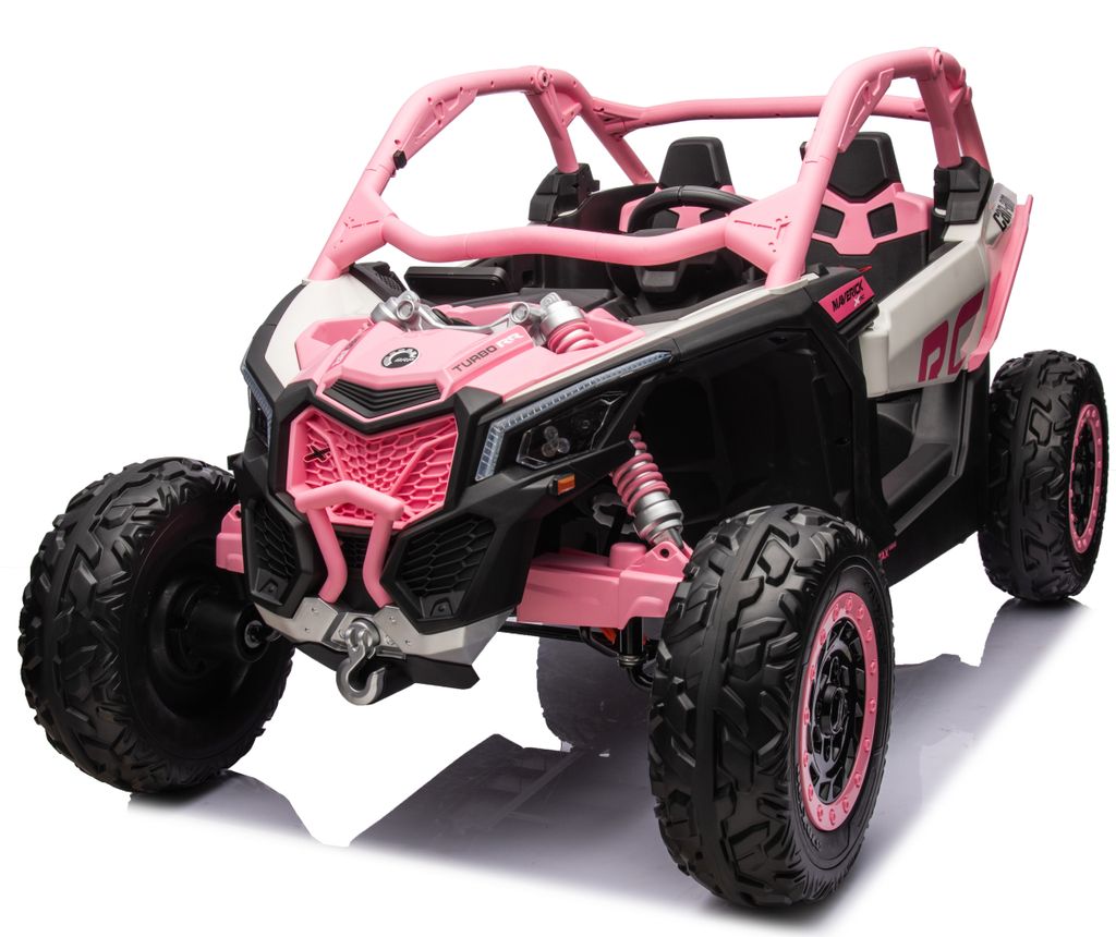 CAN-AM Maverick UTV Buggy Kinder-Elektroauto 2-Sitzer 24V Rosa