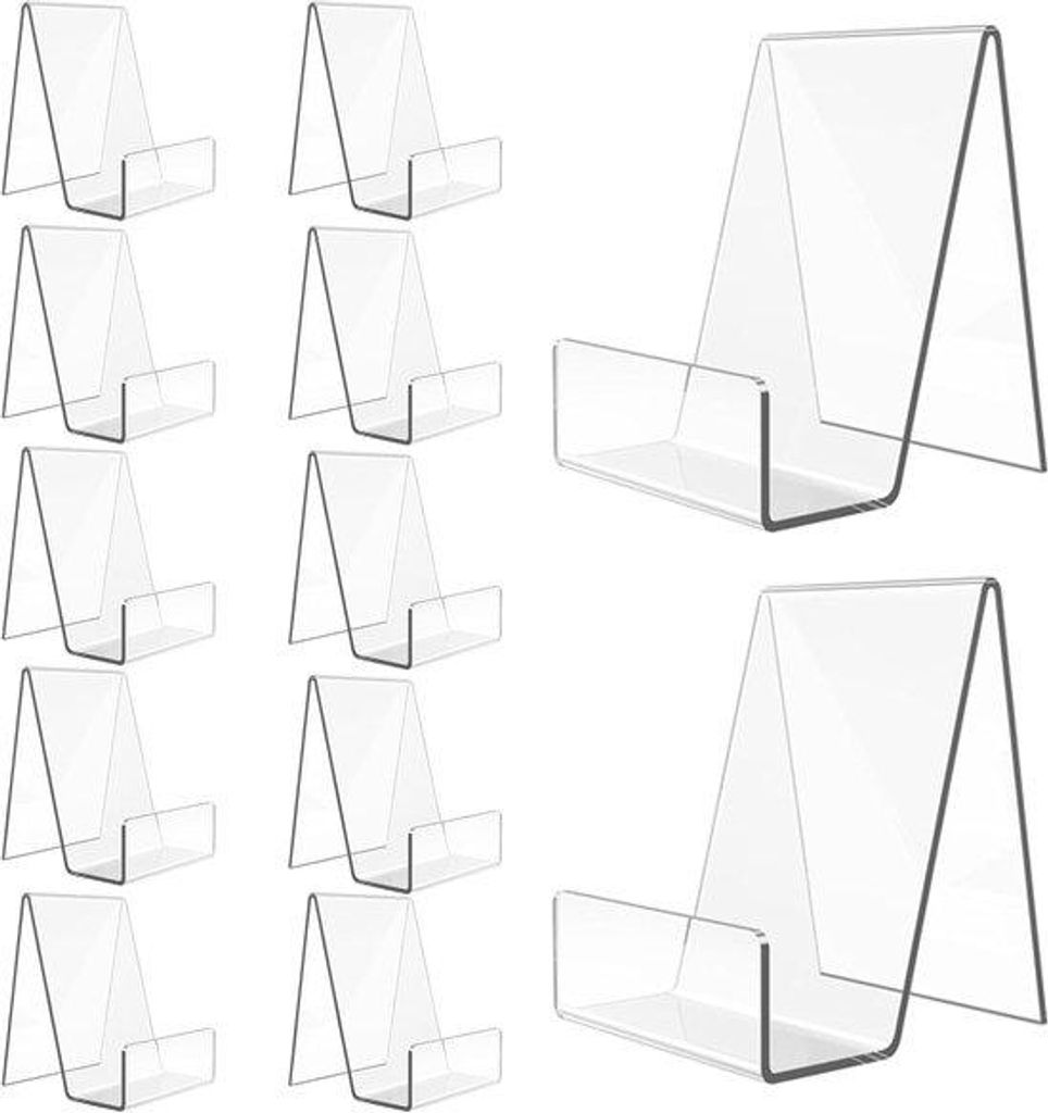 Buchhalter aus Acryl, 75*90*105mm, transparenter Buchhalter für Bücher, Kreativprojekte und Fotos