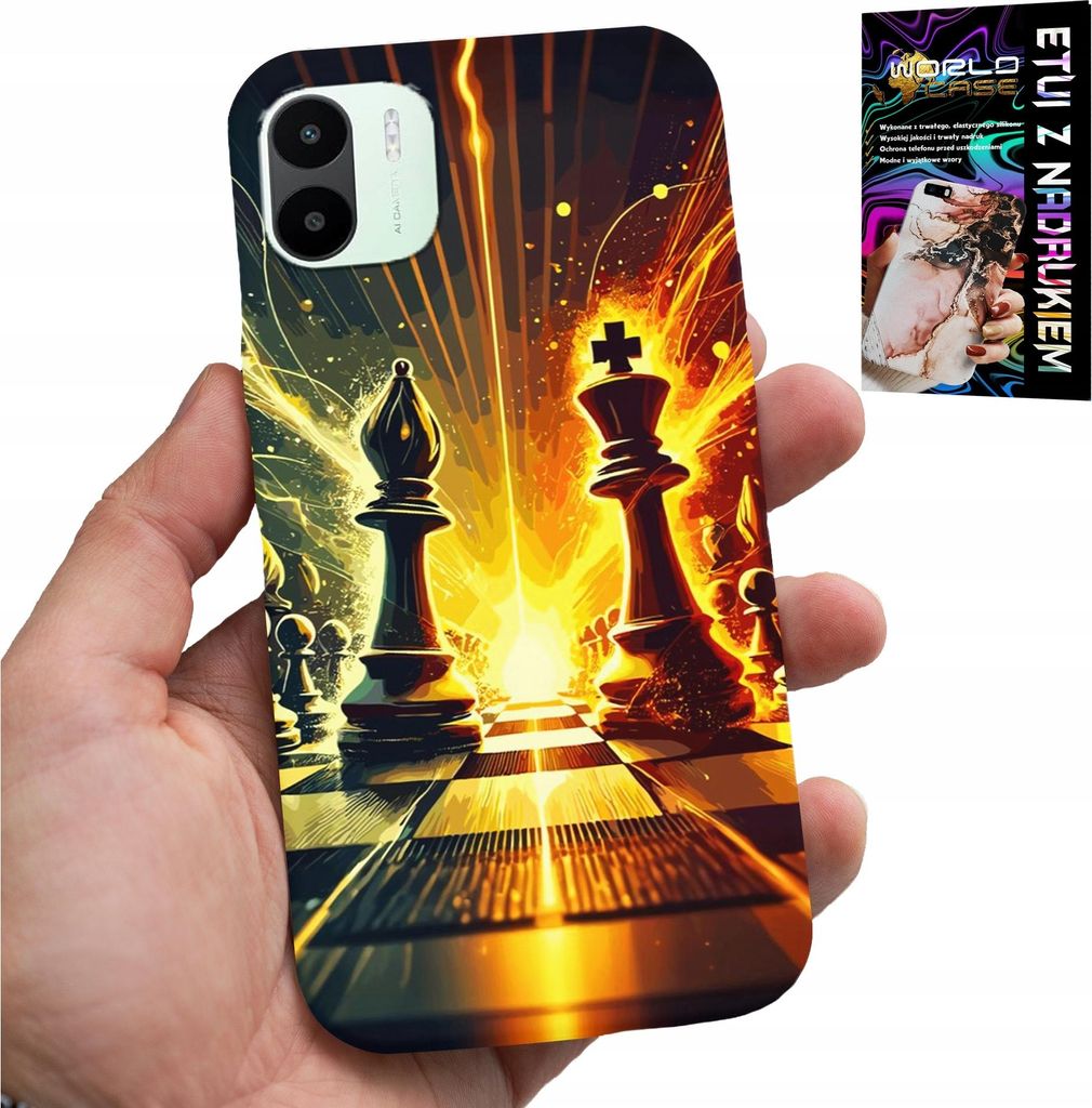 Etui Für Xiaomi Redmi A1 - Schachbrett, Für Den Schachspieler Als Bauer