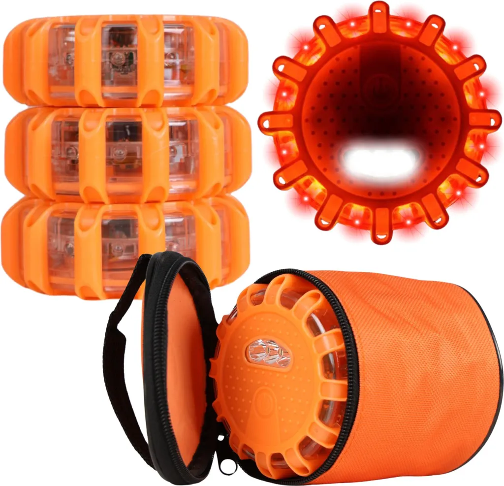 Feu d'Avertissement Jardin Robinet LED Flare USB - Lot de 3 Lampes