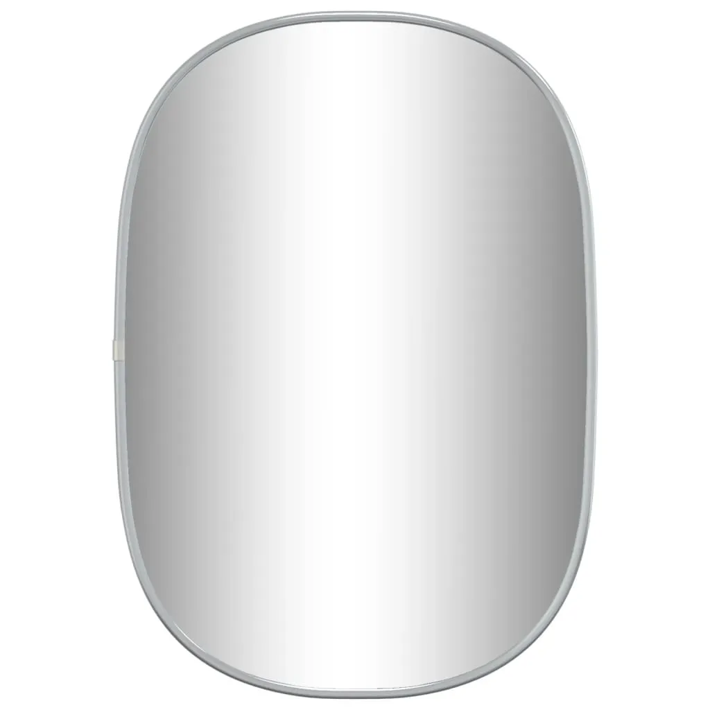 Specchiera Rettangolare Argentata 50x35 cm - Design Minimalista
