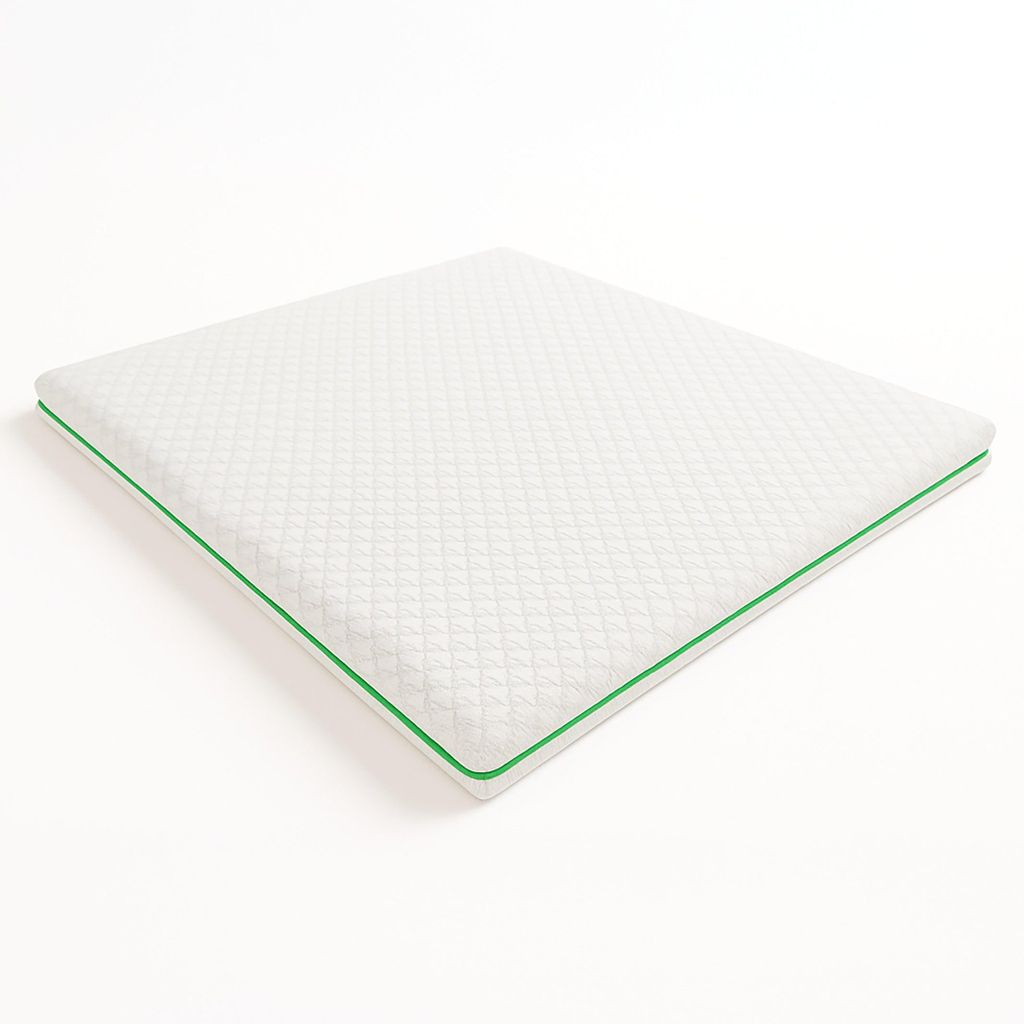 The White Stone Matratzentopper 90x200 aus Memory Foam Breeze mit 9 Zonen | Höhe 5 cm | Polarstoff Hypoallergen und Kühlend | Italy