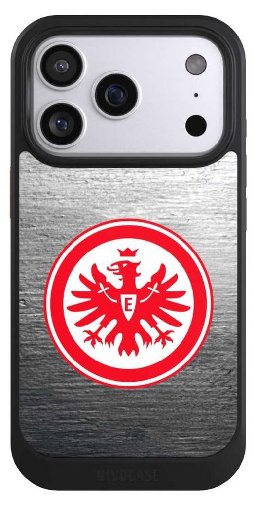 NIVOCASE Hülle für Apple iPhone 17 Pro Handyhülle NIVOcore Case Schwarz Eintracht Frankfurt Logo SGE