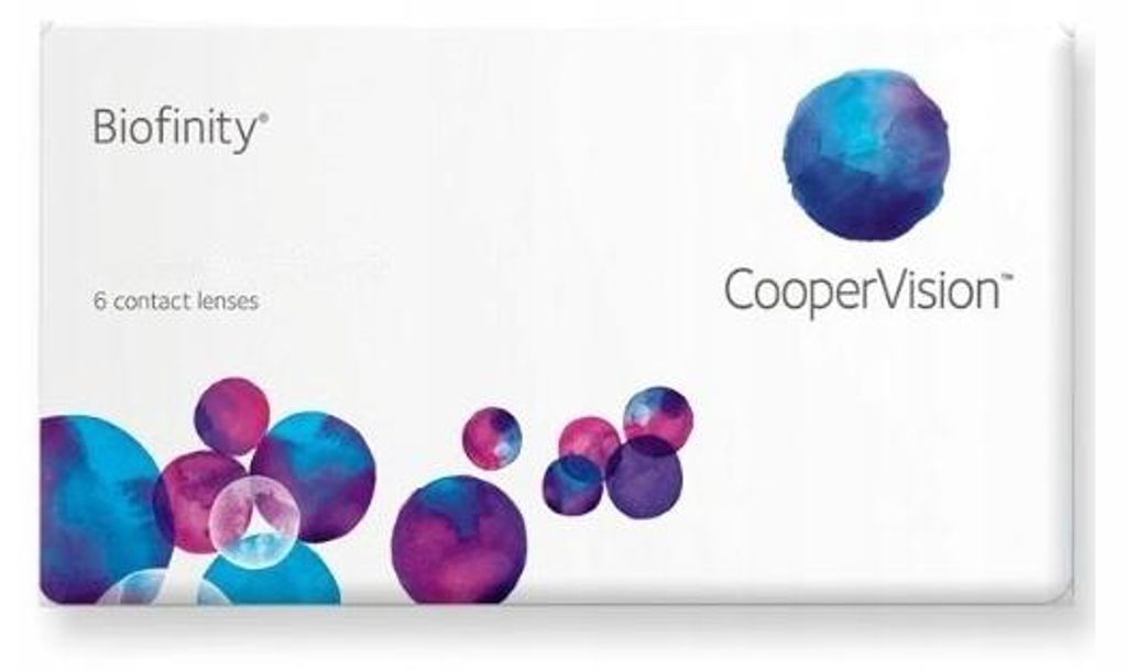 BIOFINITY 6 szt. Soczewki miesięczne. Moc: -1,00