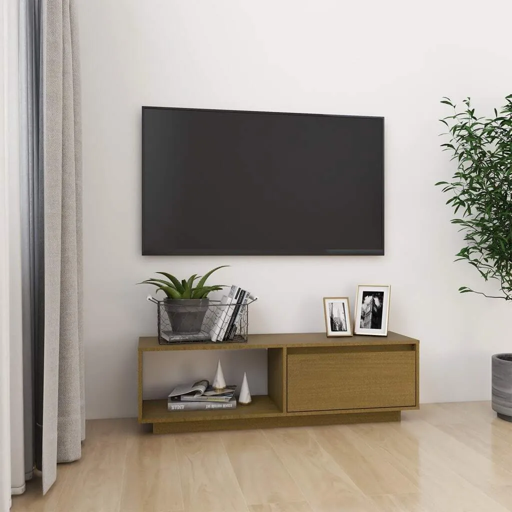 Porta TV Moderno Maison Exclusive 110cm Pino Massiccio Miele