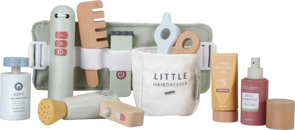 Mallette de coiffure pour enfant Little Dutch jeu d'imitation bois