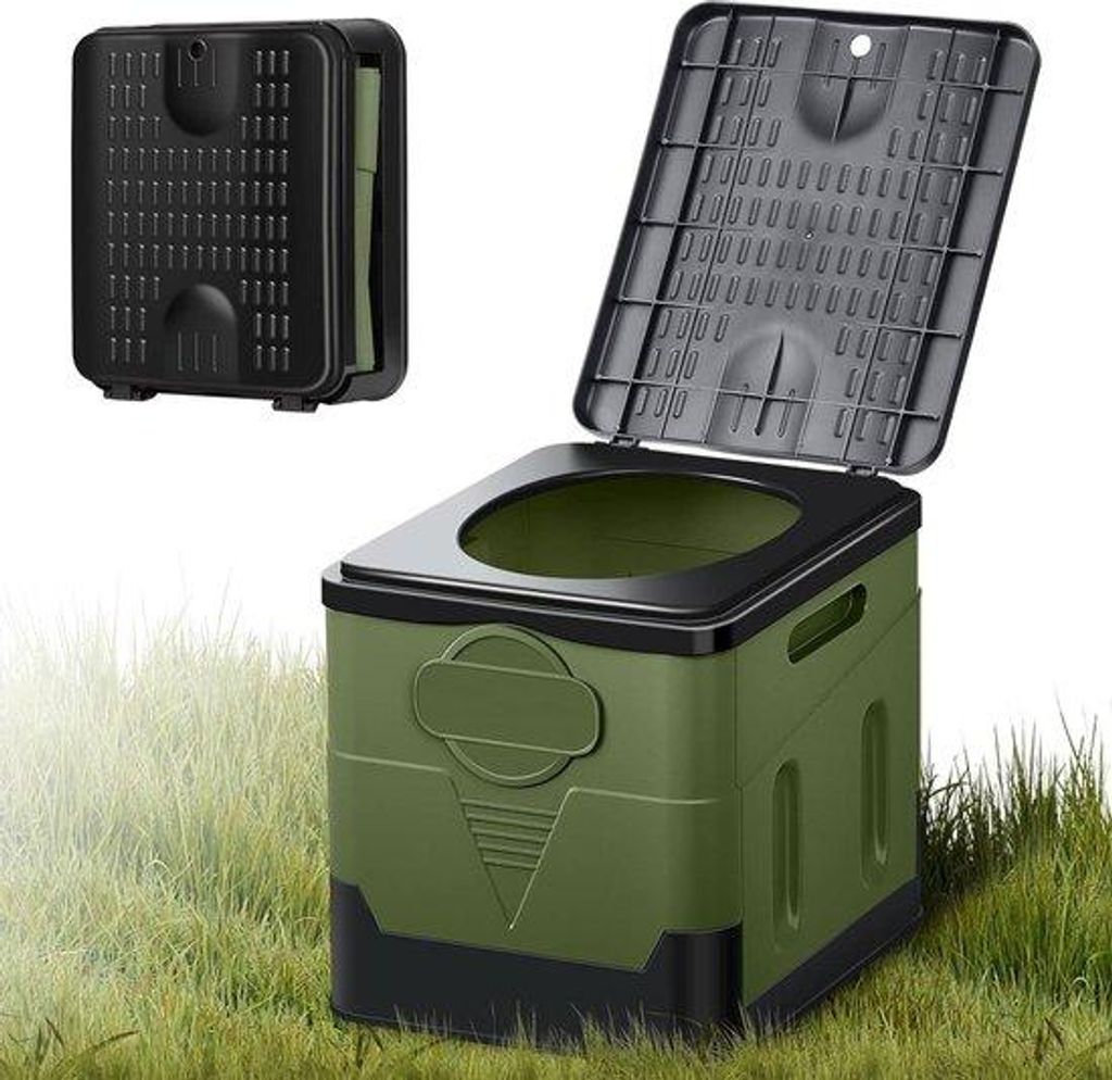Famanu Klapp-Toilette Tragbares Trockentoilette bis 150 kg Produktbild 