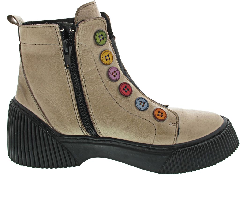 Gemini Stivaletti In Pelle Donna – Modello 337135-02 – Tomaia In Pelle Di Bovino, Elastici Laterali E Chiusura Lampo – Suola In Gomma Termoplastica - 2