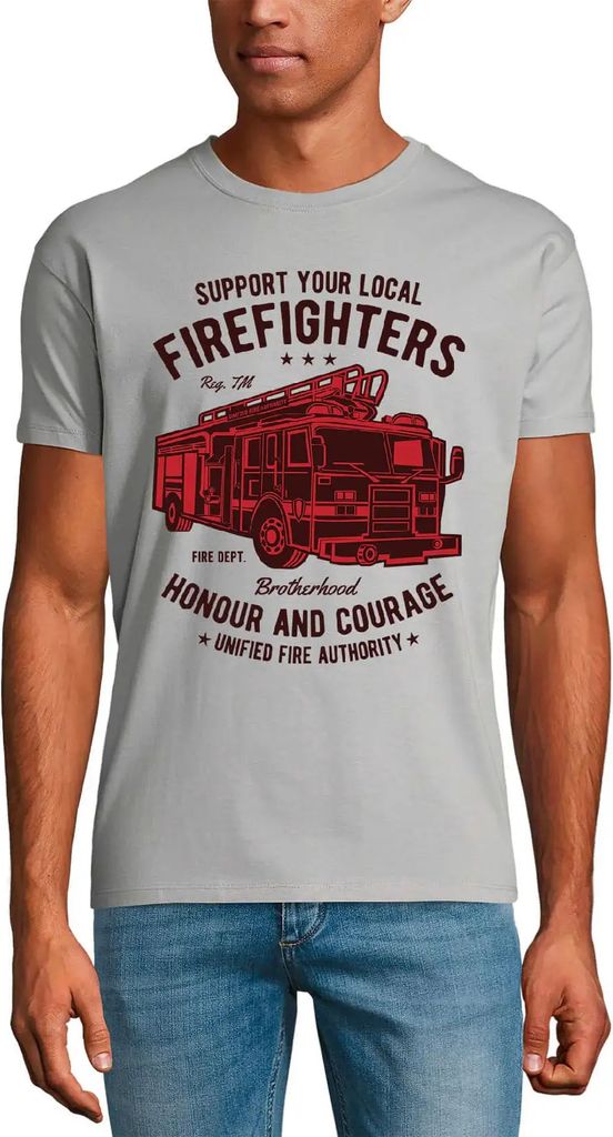 Herren Grafik T-Shirt Unterstützen Sie Ihre örtliche Feuerwehr - brotherhood fire fighter – Support Your Local Firefighters - Brotherhood Fire ...