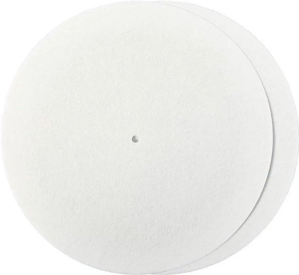 Couvre-plateau vinyle blanc 11,6 pouces antistatique - Lot de 2 pièces