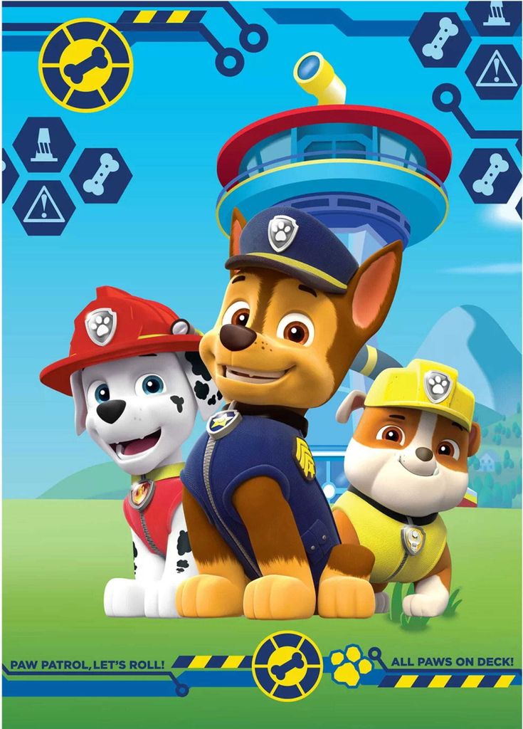 Paw Patrol Paws on Deck Fleecedecke 100x140cm