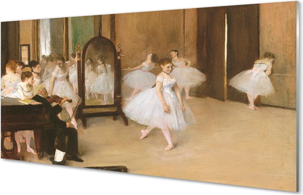 Glasbilder 140x70 Wandkunst Balletttanzen Spaß
