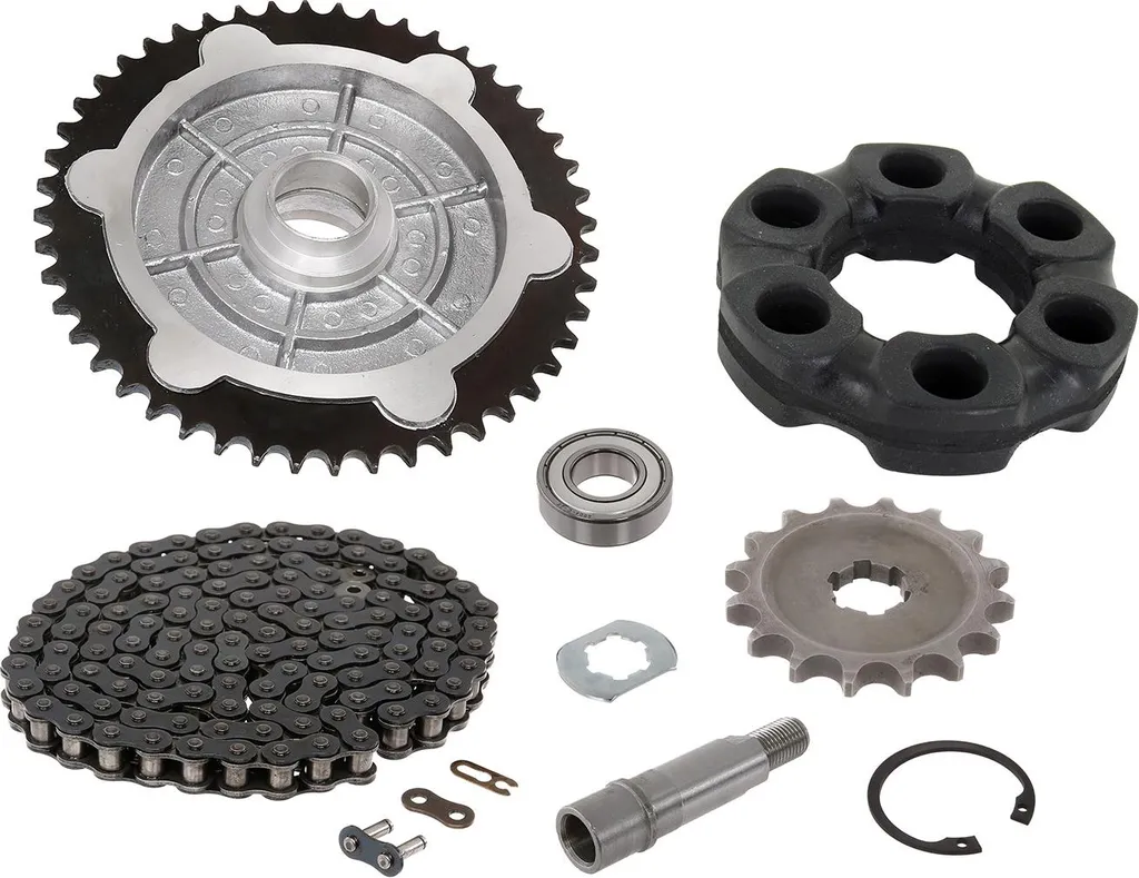 Kit chaîne complet MZ ETZ 125 150 - Transmission moto de haute qualité