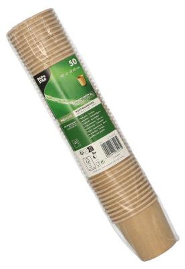 Portionsbecher, Pappe 90 ml Ø 6 cm · 5,8 cm braun Produktbild 