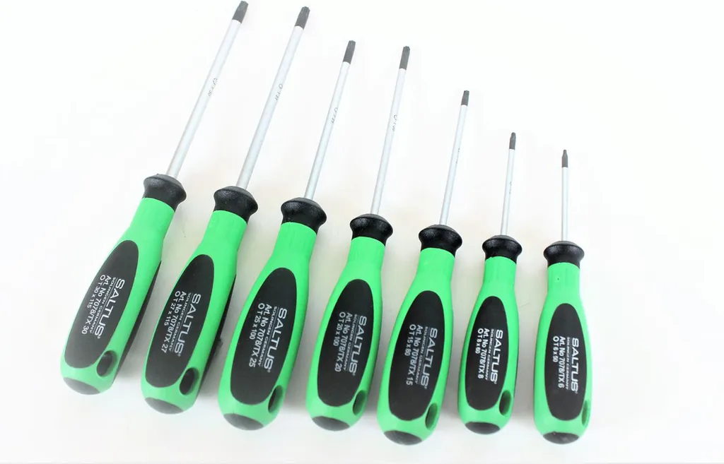 Jeu de tournevis Torx professionnel SALTUS de 7 pièces en acier allié