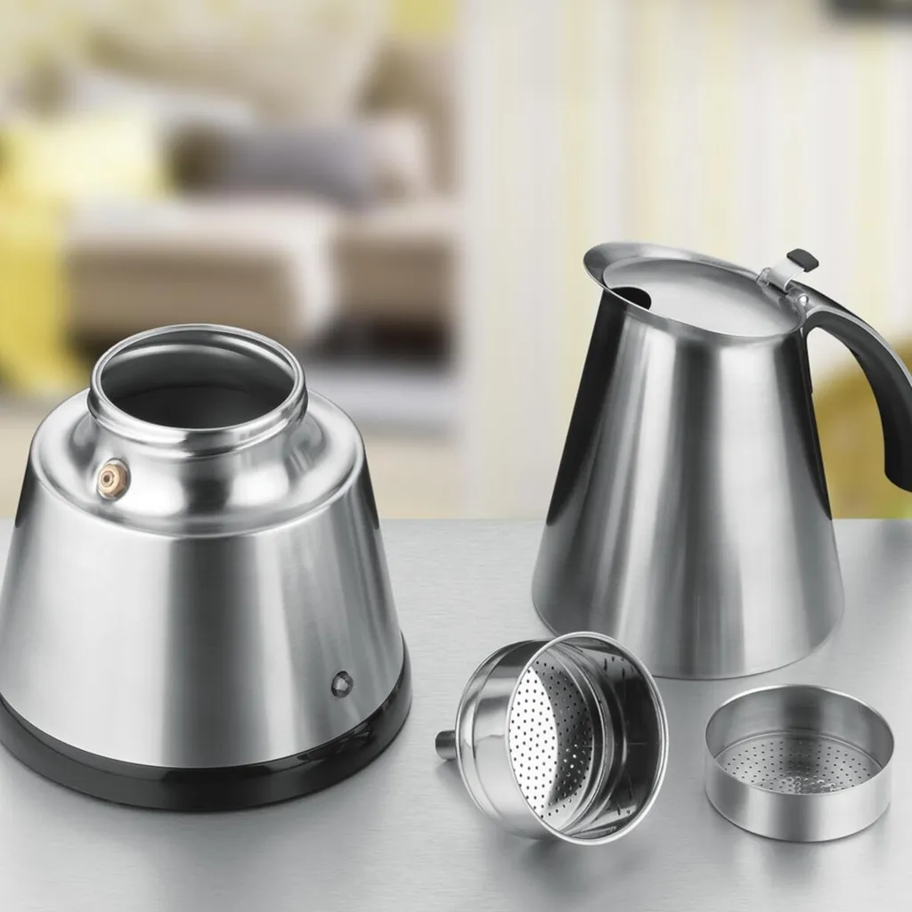 Cafetière expresso compacte Mini EKO 364/E argentée avec pression 15 bars - 17