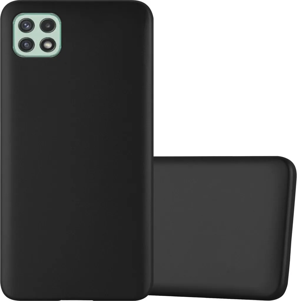 Custodia Cadorabo per Samsung A22 5G - Design Minimal Nero TPU