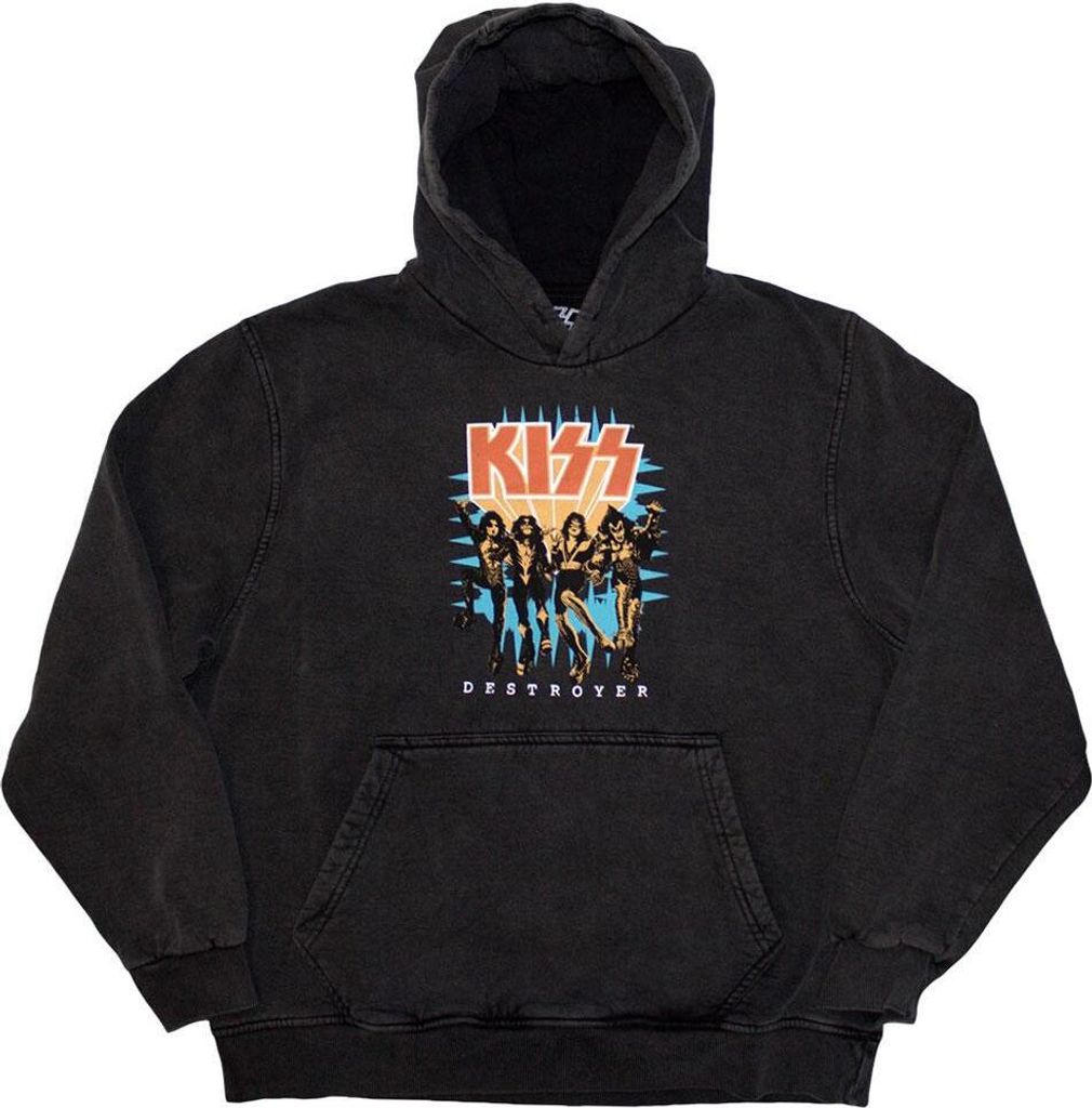 Kiss - "Destroyer" Kapuzenpullover Zum Überziehen für Herren/Damen Uni RO12915 (XXL) (Anthrazit)