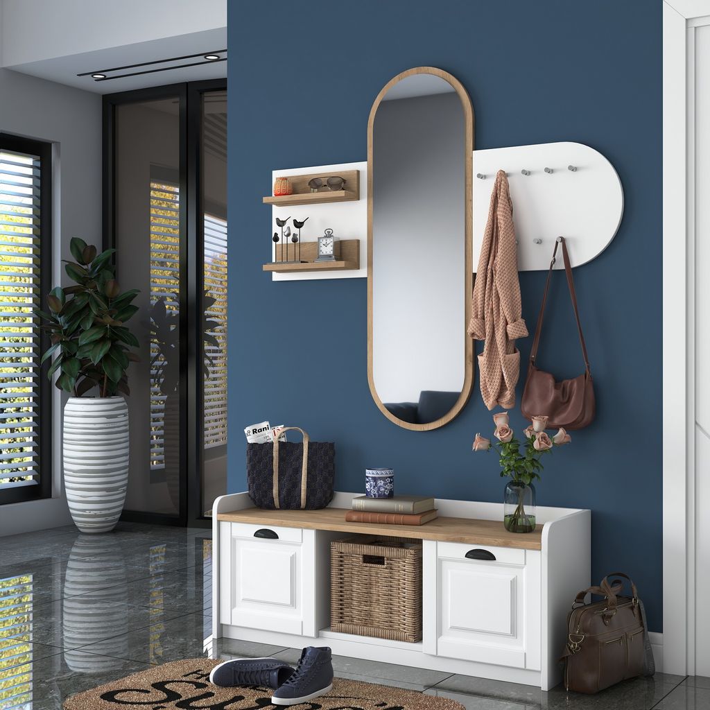 Skye Decor, EE101 - 1983 - Walnut, Schränke, Flurständer, Produktbild 