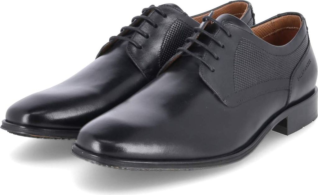 Salamander Herren Businessschuhe Halbschuhe Schwarz GlattlederGröße:46