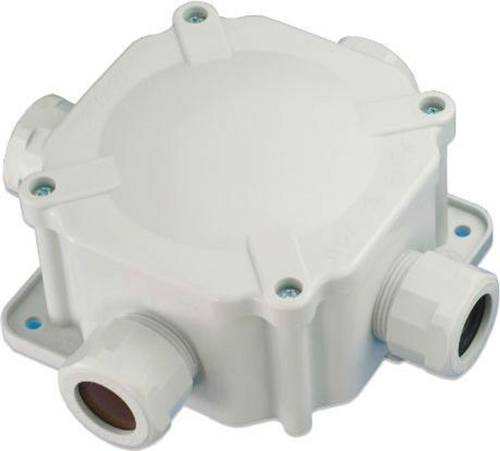 Hermetische Aufputzdose, grau, 97x97 IP67, PAWBOL A.0036