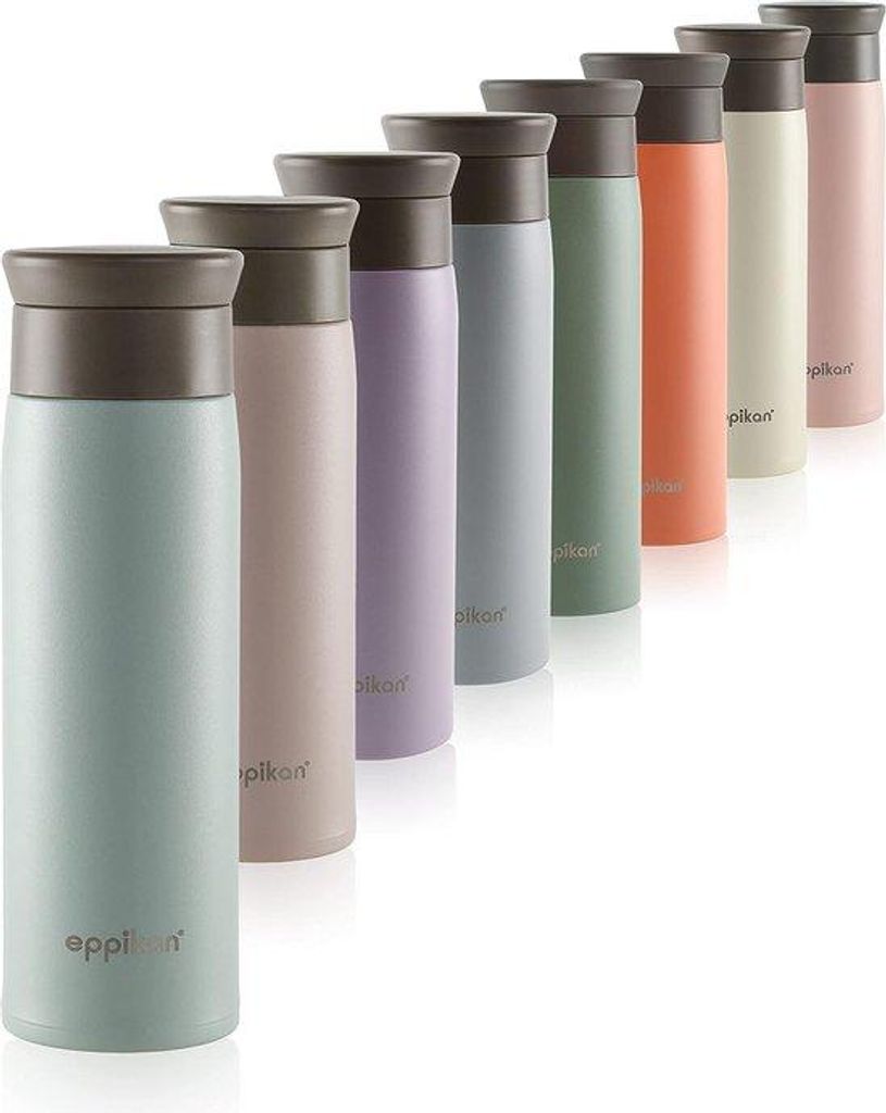 Edelstahl-Thermobecher, isoliert, 500ml, lekvrij, 360 Grad Trinköffnung, grün