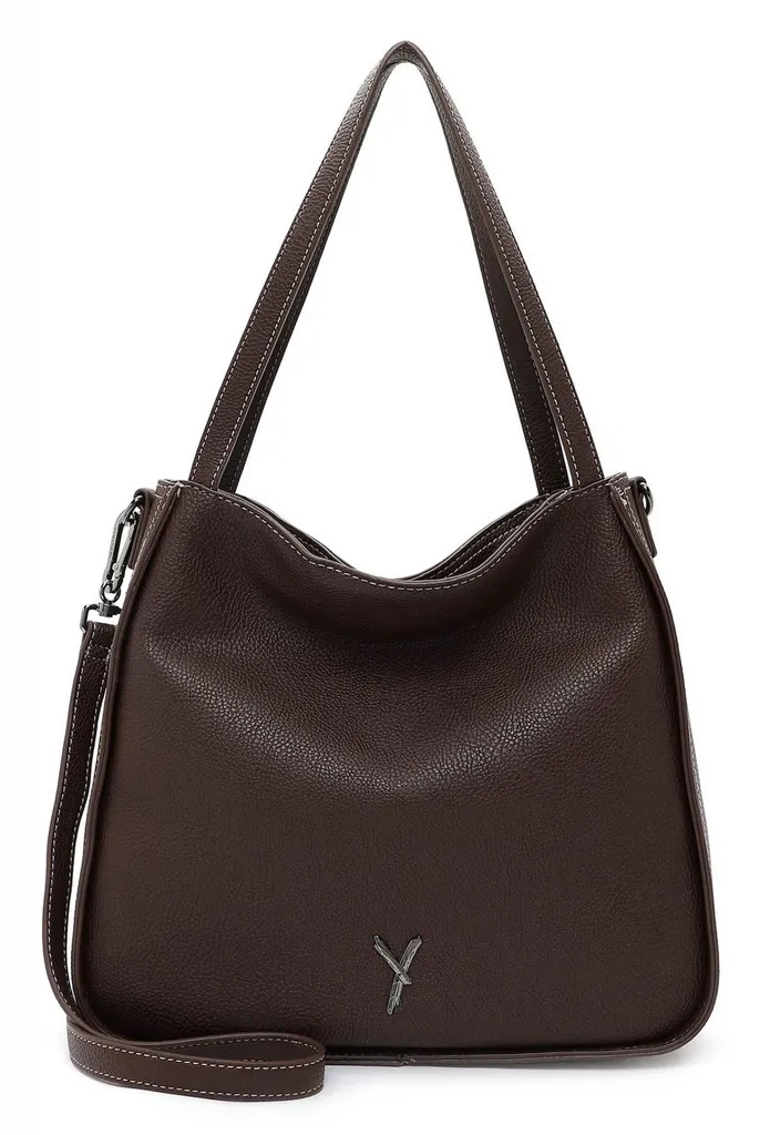 SURI FREY Gitty Shopper Brown: Borsa a Tracolla Marrone Scuro Elegante